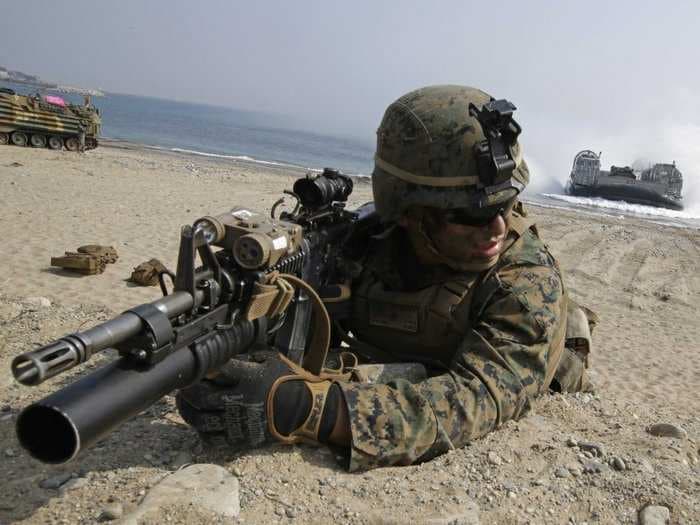 Here are incredible photos of the military drill that's freaking out North Korea