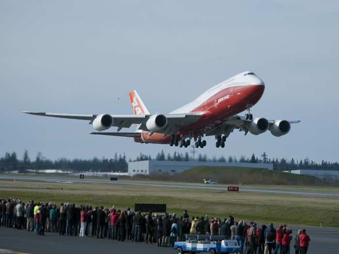 The first Boeing 747-8 private jet is here - and it's a palace in the sky