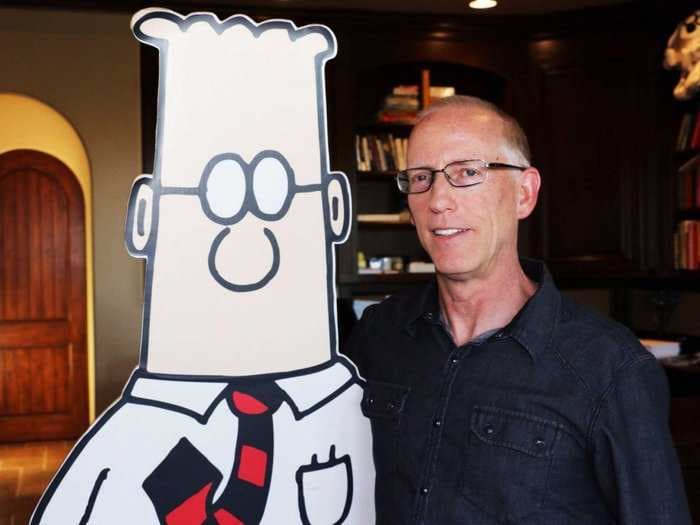 'Dilbert' creator get ideas for comics from reading Business Insider