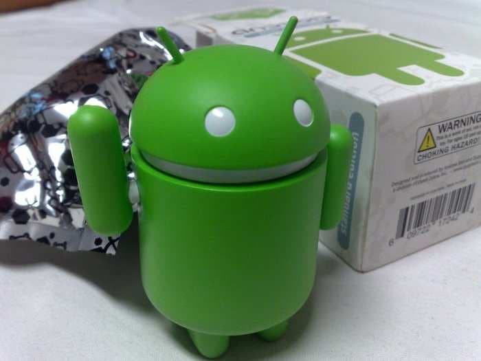 Where Android's little green robot mascot came from