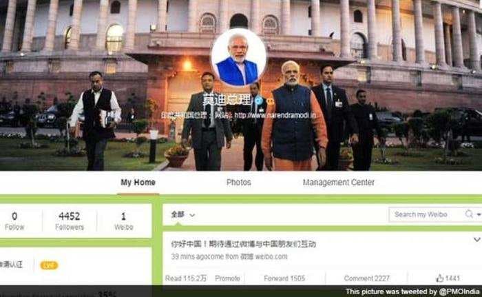 Ni Hao China! PM debuts on Chinese Twitter, Weibo