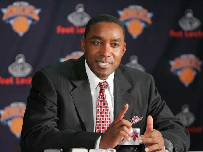 The Knicks defend re-hiring Isiah Thomas to run their WNBA team after he was involved in a sexual harassment lawsuit that cost MSG $11.6 million