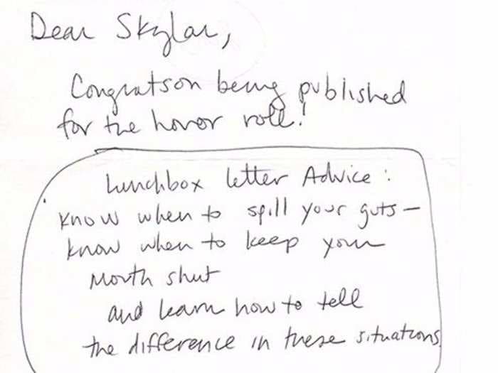 11 years ago, a mom wrote one letter a day to her daughter to help her through 6th grade - and her advice is timeless