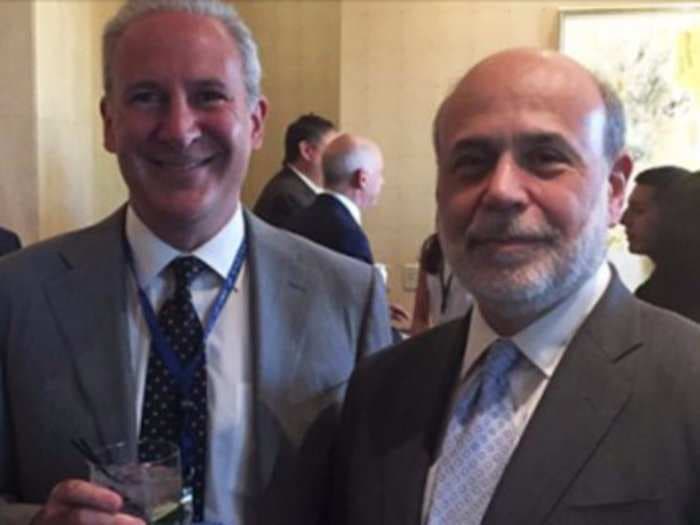 Here's a picture of Peter Schiff and Ben Bernanke together