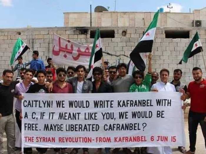 Syrian rebels say they want to be 'free' like Caitlyn Jenner 