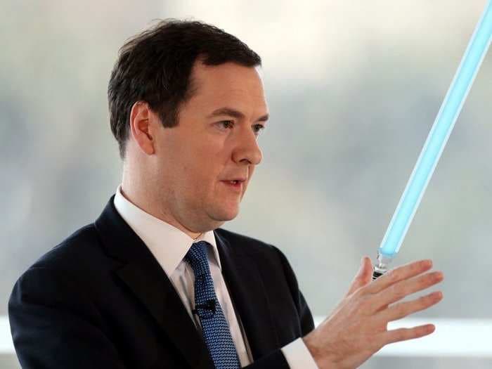 George Osborne has a &#163;140 collection of replica lightsabers