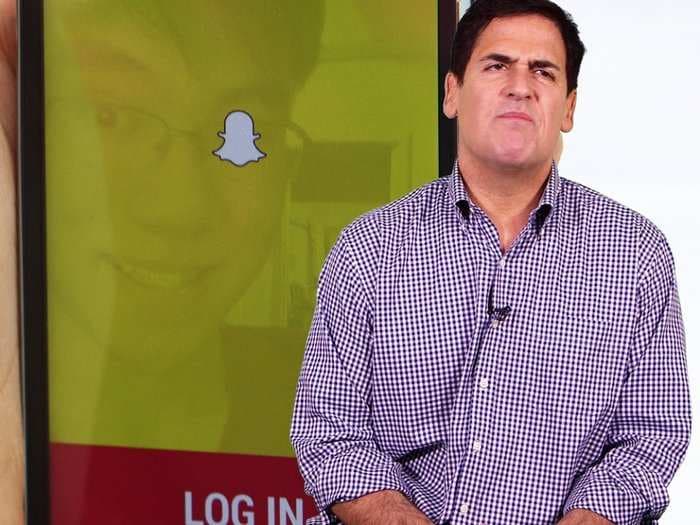 Mark Cuban explains why downloading Snapchat is a huge mistake