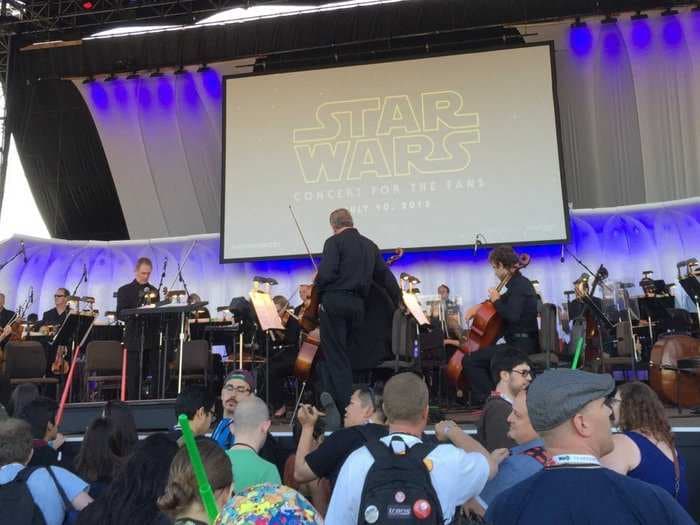 Stormtroopers escorted 6,500 fans to a secret 'Star Wars' concert at Comic-Con