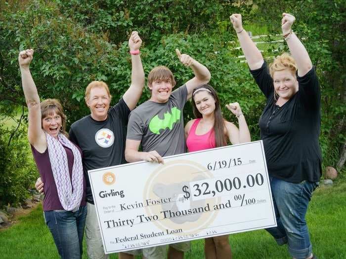 This student had his $32,000 student loan paid off by signing up for an online trivia game - and he didn't even play