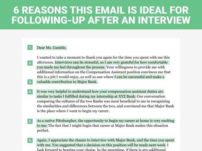 6 reasons this is the perfect thank-you letter to send after a job interview