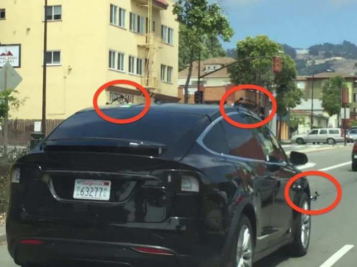 Spy footage of Tesla's next car reveals mysterious sensors we've never seen before