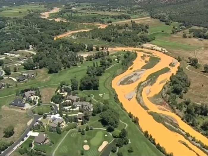 The EPA spilled 1 million gallons of waste water into a Colorado river - turning it orange