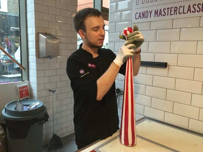 There's a real-life, edible version of 'Candy Crush' made in a London sweet shop - and we found out how it's made