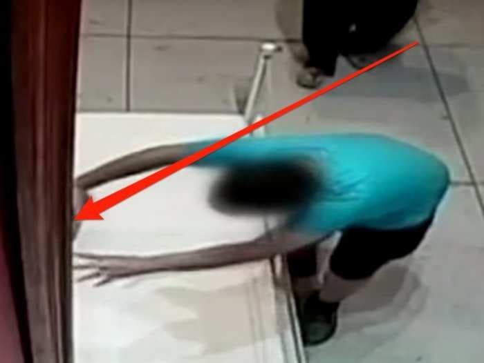 The entire internet cringed after seeing this video of a kid tripping and destroying a $1.5 million painting