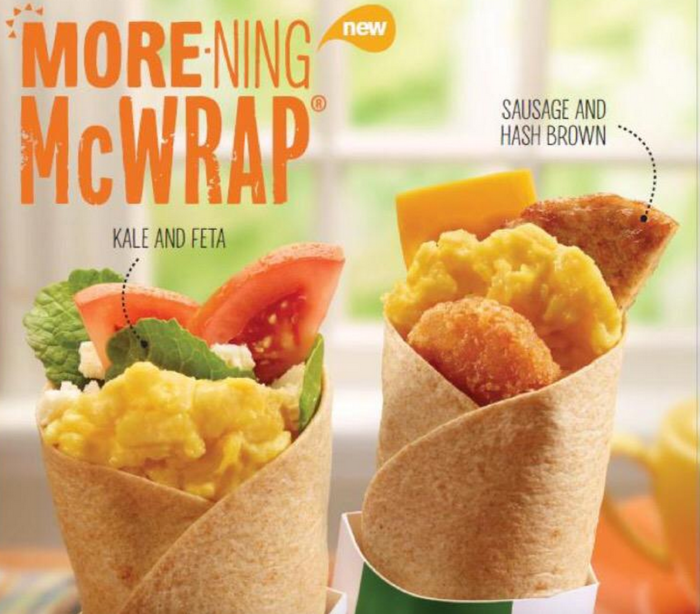 McDonald's is releasing a breakfast version of the McWrap