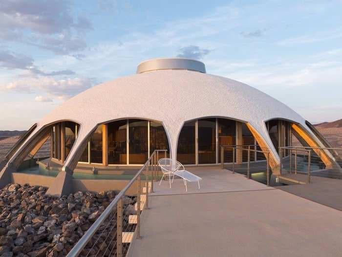 You can live in a house that looks like a spaceship on the top of a volcano in the Mojave Desert for $650,000