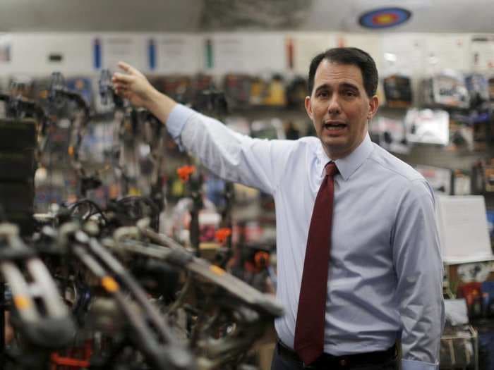 Scott Walker is trying to revive his campaign by doubling down on the issue that made him famous