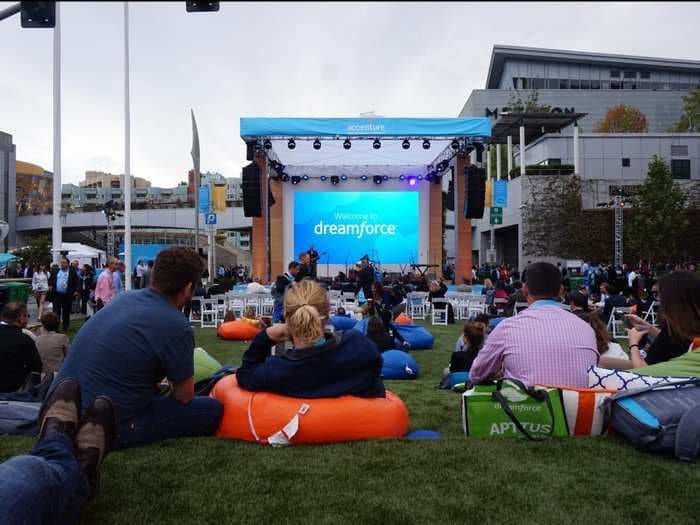 Salesforce's annual conference Dreamforce is so big it completely shuts down parts of downtown San Francisco