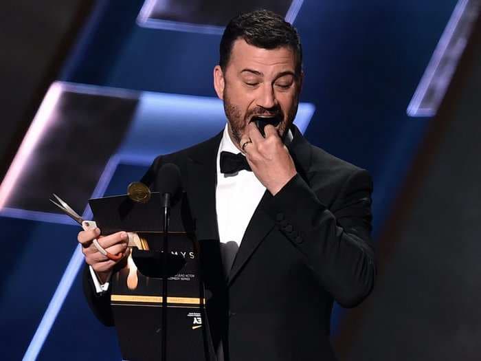 Jimmy Kimmel ate his Emmy nomination envelope