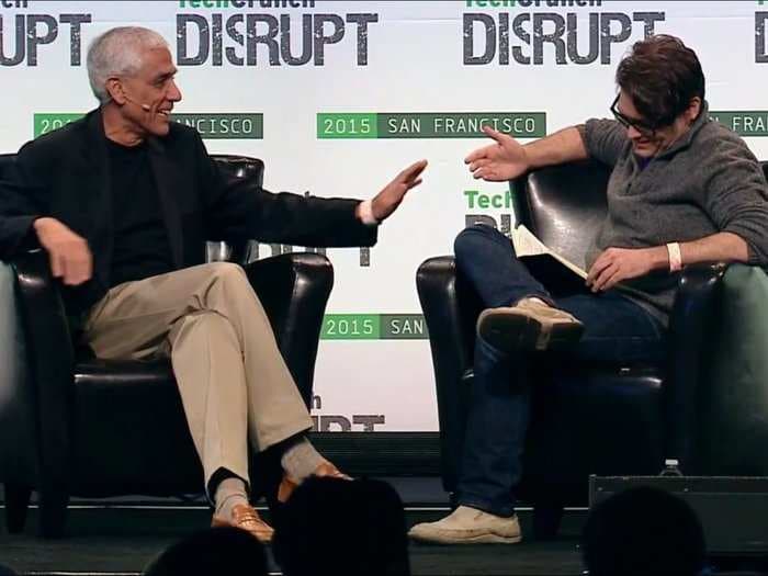 Billionaire investor Vinod Khosla gives a disastrous interview at Disrupt and bashes journalist repeatedly on stage