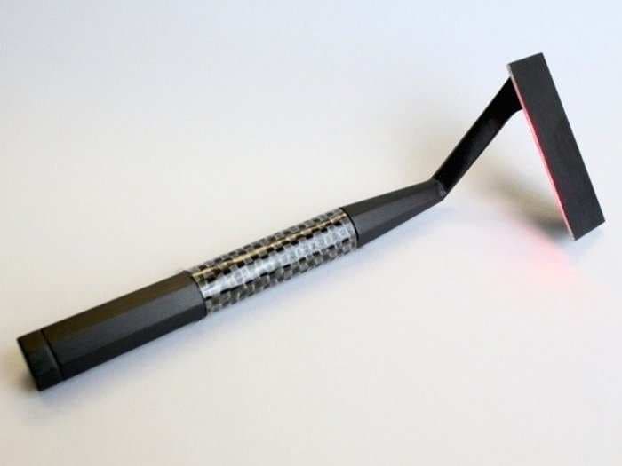 This futuristic razor shaves your hair with an actual laser