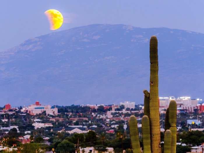 Awesome photos of last night's rare super blood moon eclipse - there won't be another one until 2033