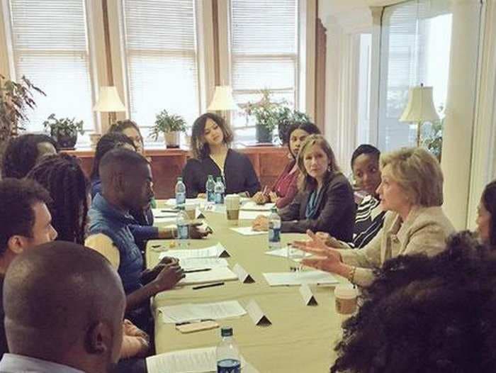 Hillary Clinton had a 'candid' hour-long meeting with Black Lives Matter activists about racial injustice