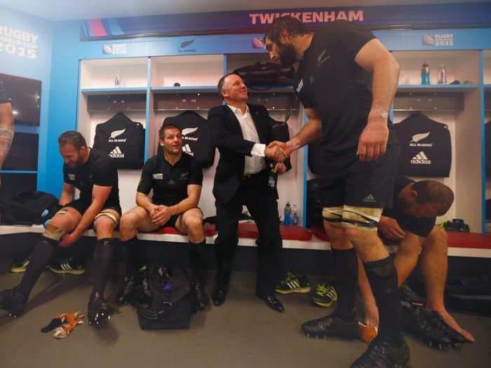 Incredible picture of a rugby player making New Zealand Prime Minister John Key look tiny