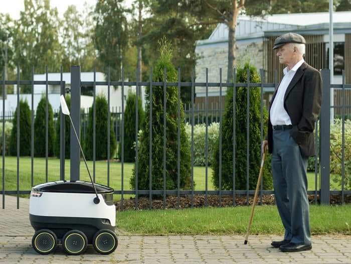 The cofounders of Skype are launching a robot that will deliver groceries for &#163;1