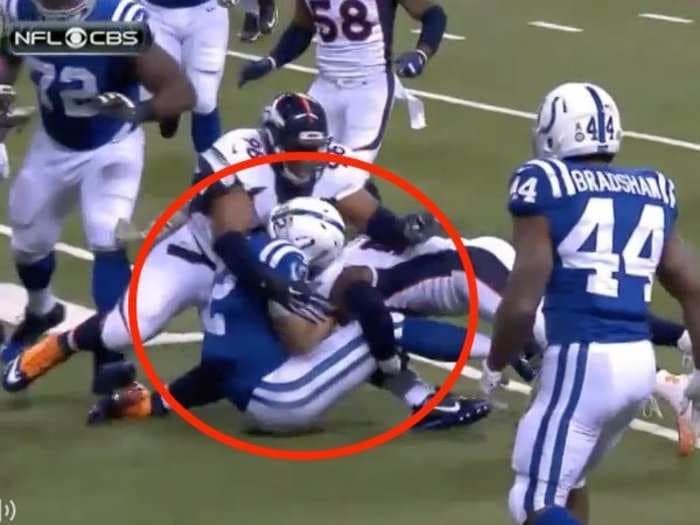 Here's the brutal hit that the Colts believe injured Andrew Luck