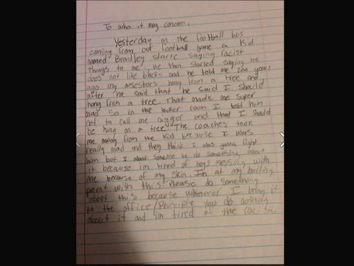 An 8th-grader wrote this horrifying letter about abuse he is experiencing at his middle school