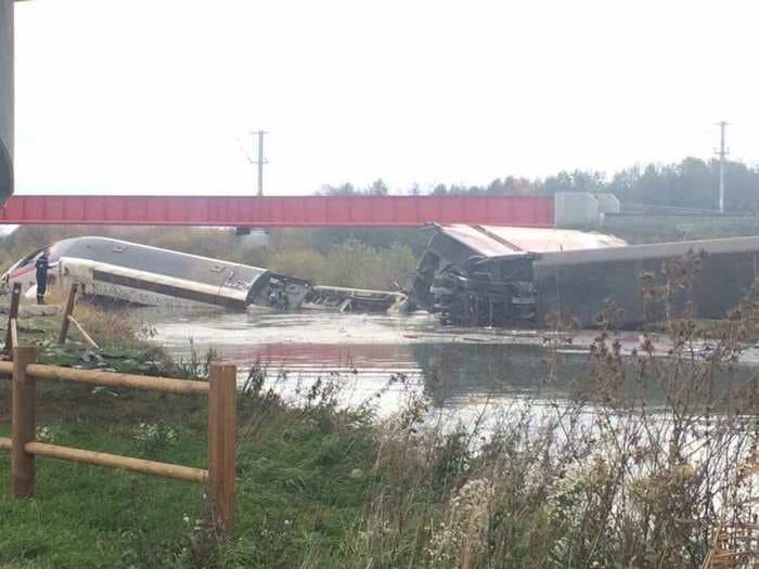 Five reportedly dead after high-speed train derailment in France