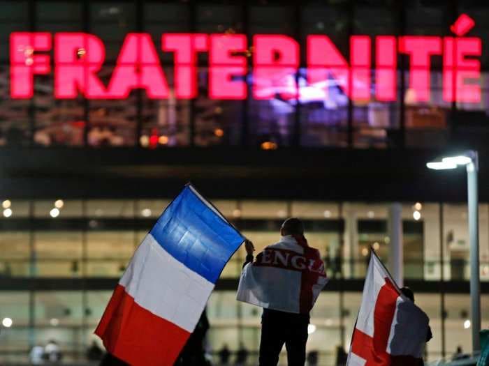 17 incredible photos of French pride in the France national team's first soccer match since the Paris attacks