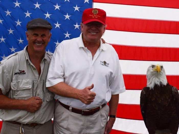 Here's the real story behind the TIME photo shoot where a bald eagle attacked Donald Trump