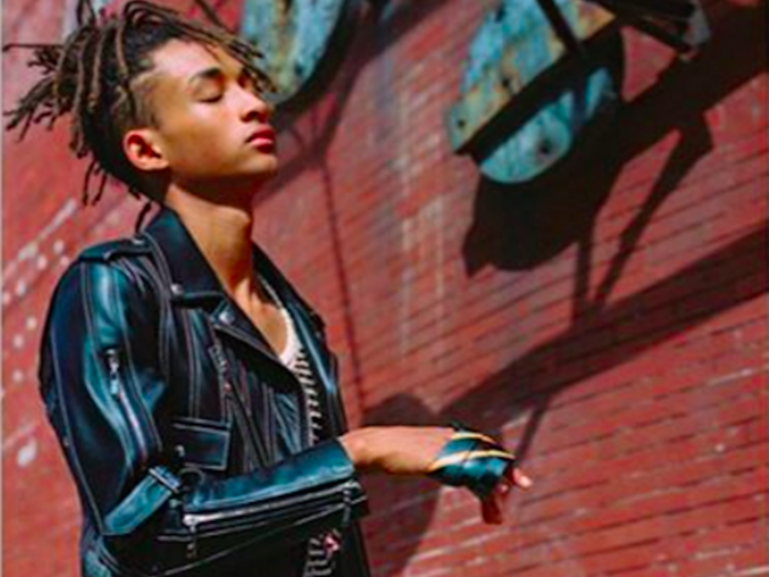 Jaden Smith wears a skirt in the new Louis Vuitton womenswear campaign