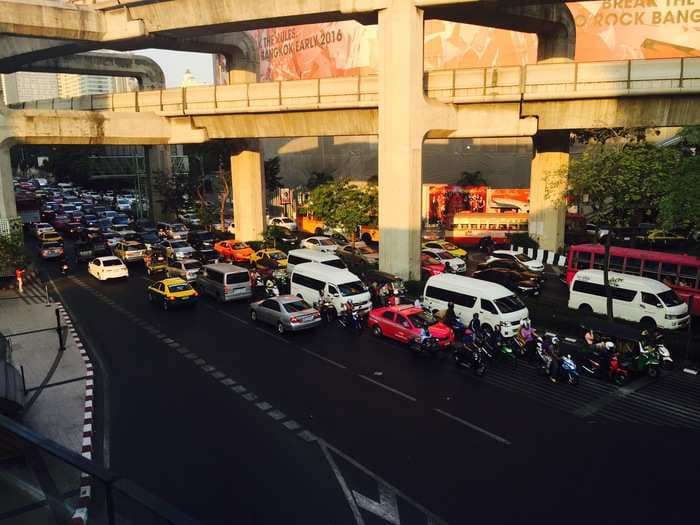 I visited Bangkok and was shocked how clean and orderly the city's elevated Skytrain is