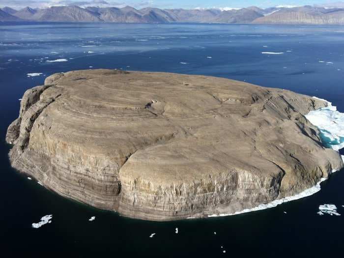 2 countries have been fighting over an uninhabited island by leaving each other bottles of alcohol for over 3 decades