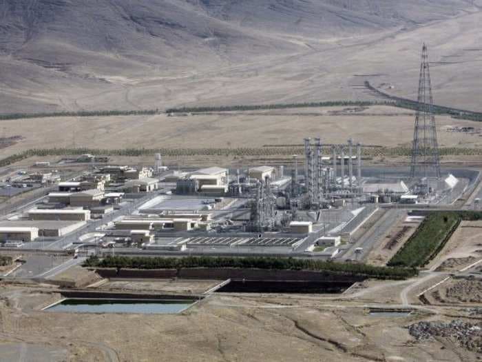 Iran has filled a contentious nuclear reactor core with concrete