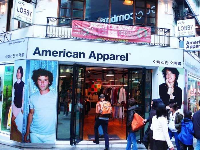 American Apparel briefly failed to make its payroll last week and the CEO is blaming Deutsche Bank