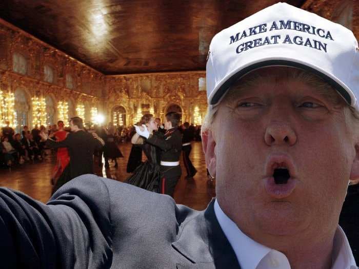 TRUMP: People go to 'fancy balls' wearing Trump-branded caps