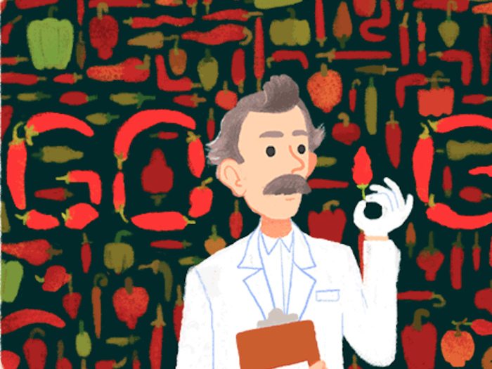 Play the adorable Google Doodle game celebrating the guy who created a scale for the spiciness of peppers