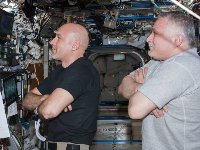 Astronauts always fold their arms in space - but it's not to look cool