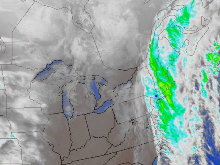 Another snowstorm has hit the East Coast, but airports aren't yet reporting major delays