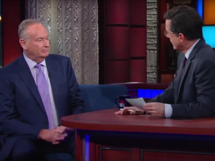 Watch Bill O'Reilly do his best Bernie Sanders impression for Stephen Colbert