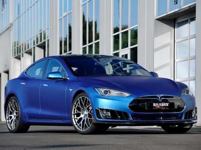 This modified Tesla Model S looks incredibly mean