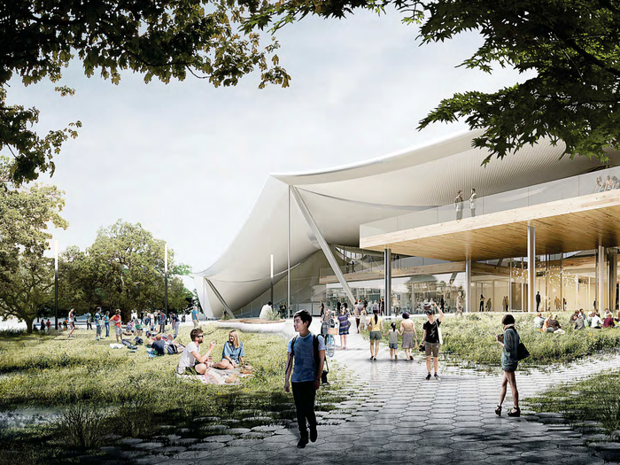 Here are the latest drawings of Google's crazy new campus in California