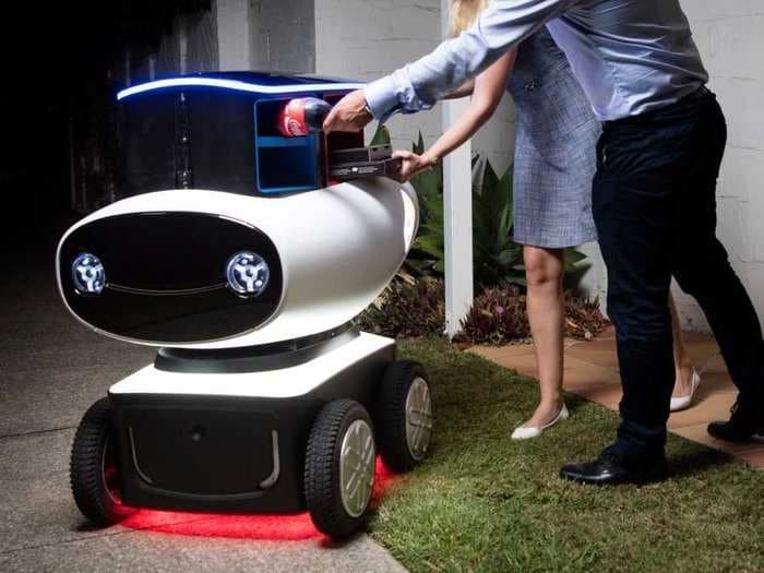 Domino's is expected to start using these pizza-delivery robots within the next six months