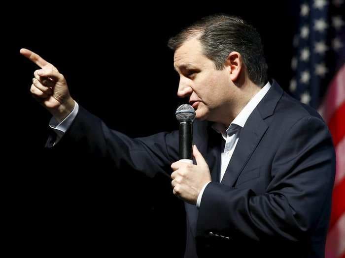 Ted Cruz borrowed a famous movie quote to jab Donald Trump for threatening his wife