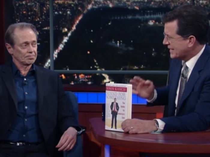 Stephen Colbert and Steve Buscemi have fun with John Kasich's hatred for 'Fargo'