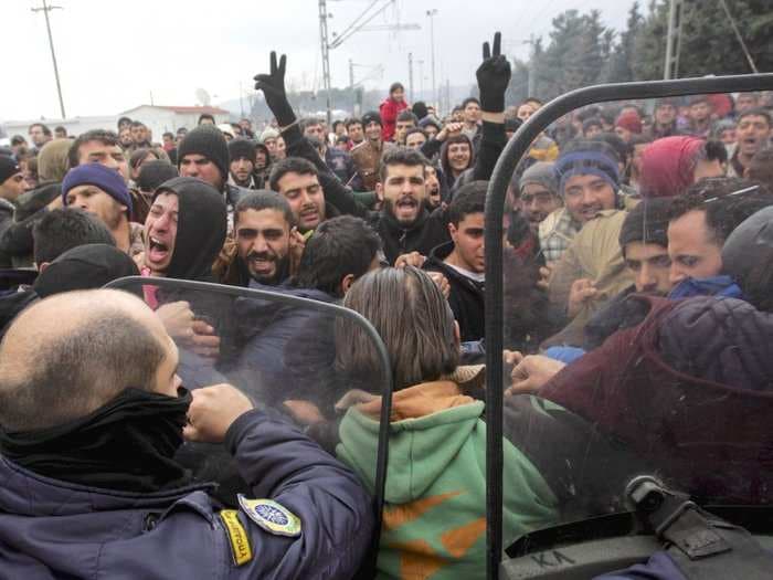 Greece is predicting an imminent descent into violent chaos over new refugee rules